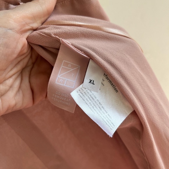 REFORMATION Blush Peppermint Dress Size XL - Picture 4 of 10